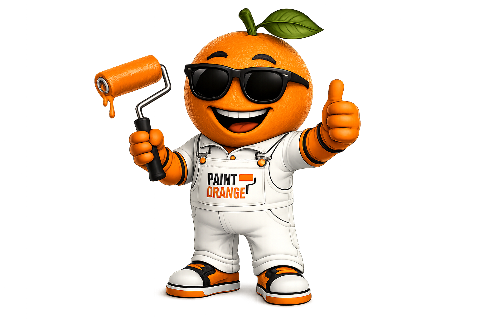 Sunny — Paint Orange mascot