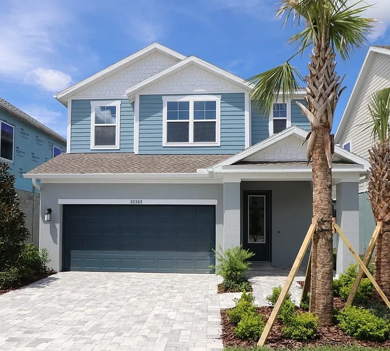 New construction home after painting