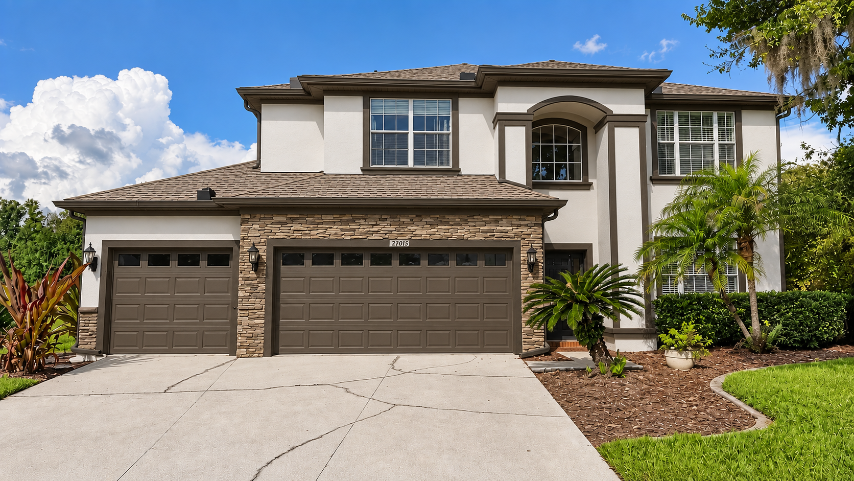 Lutz two-story home after painting